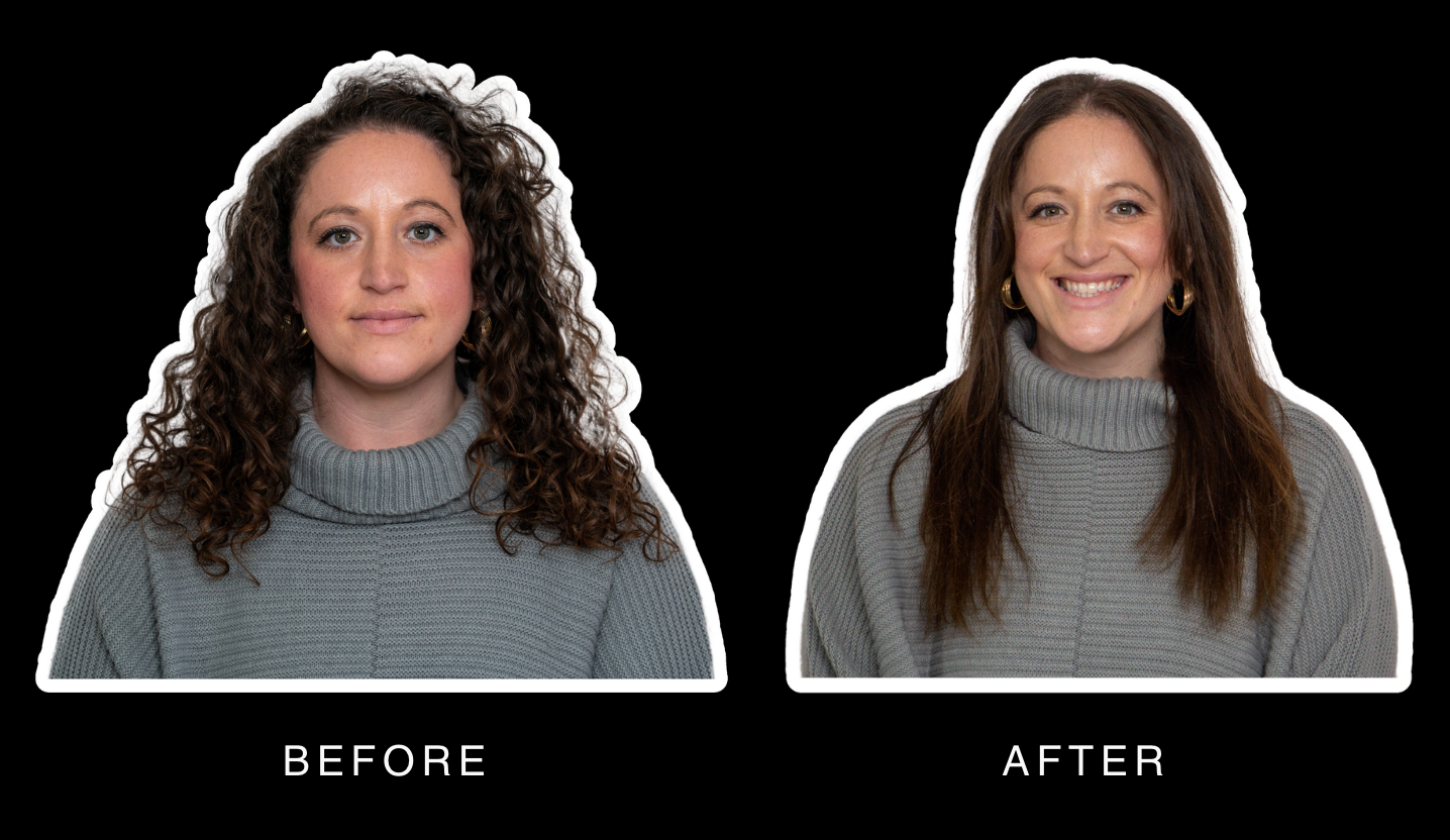 How to straighten curly hair step-by-step