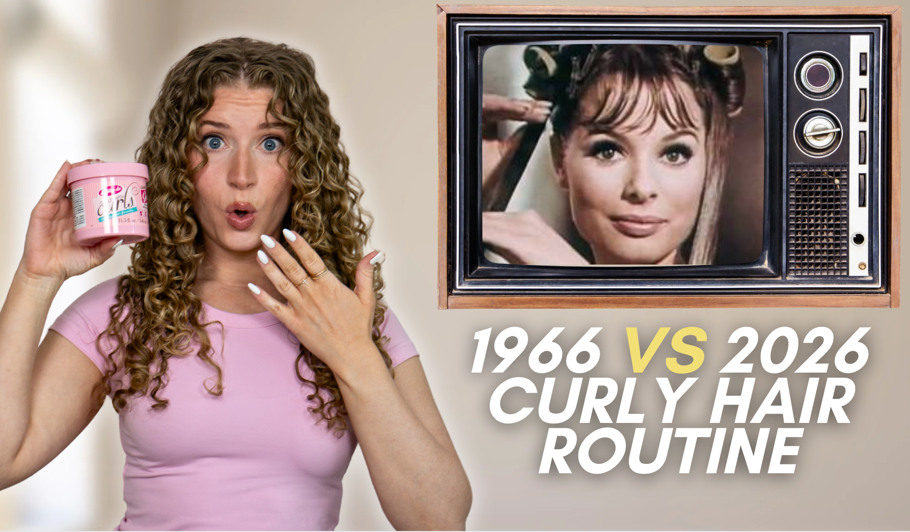1966 vs. 2026 Curl Routine Using Dippity-Do Girls with Curls