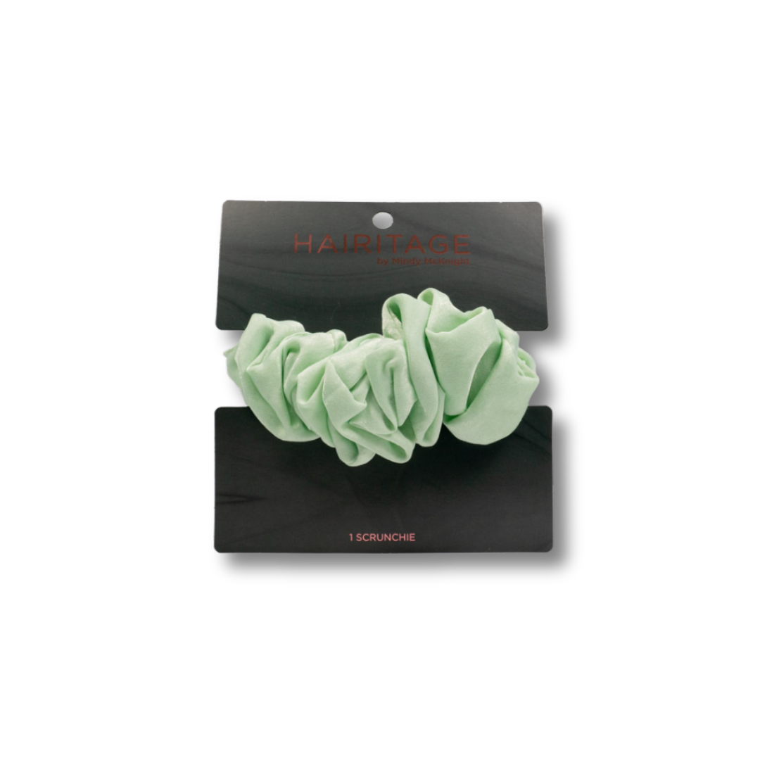 Hairitage Mint Satin Scrunchie